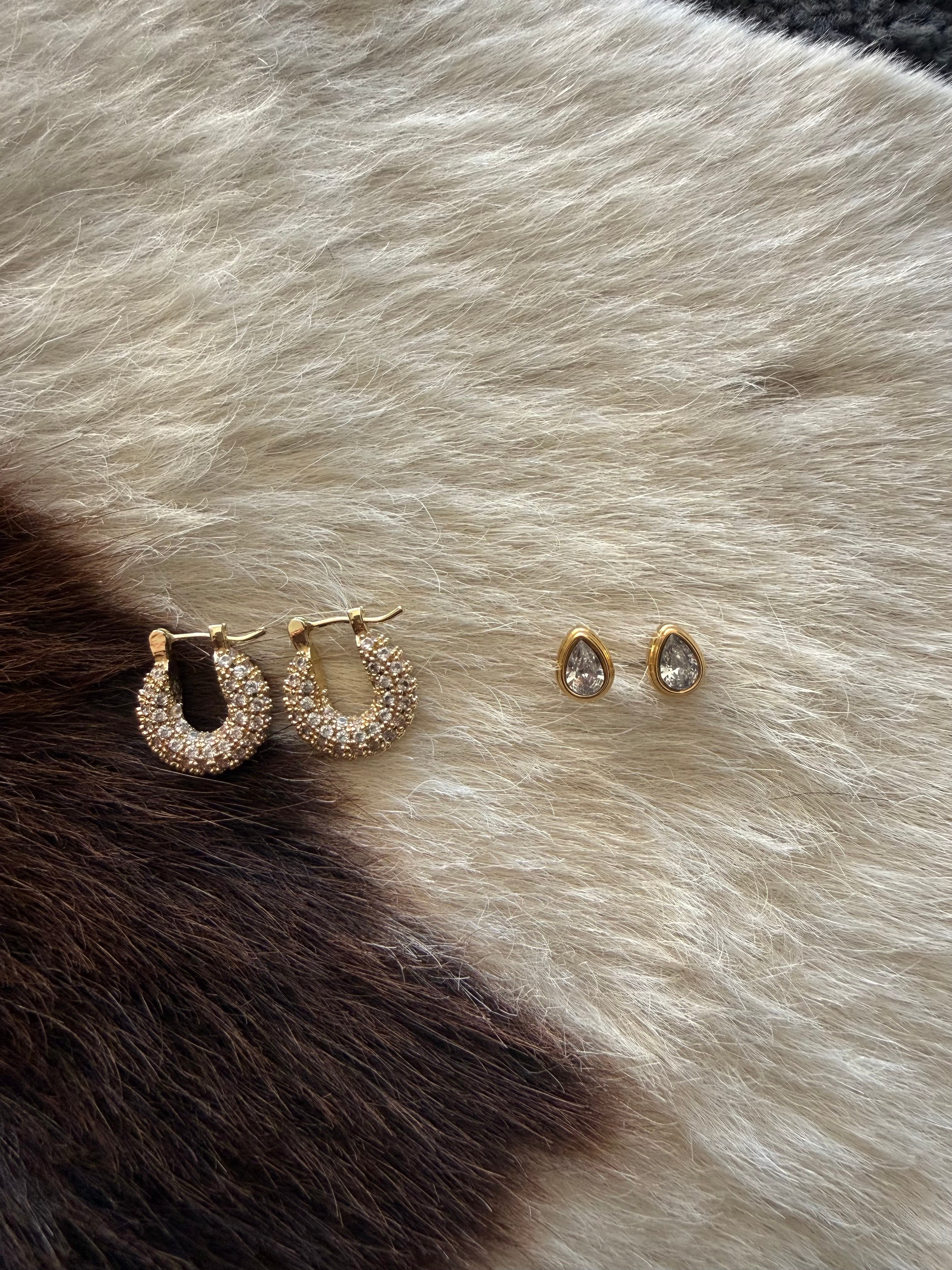 Cz Huggies Earrings