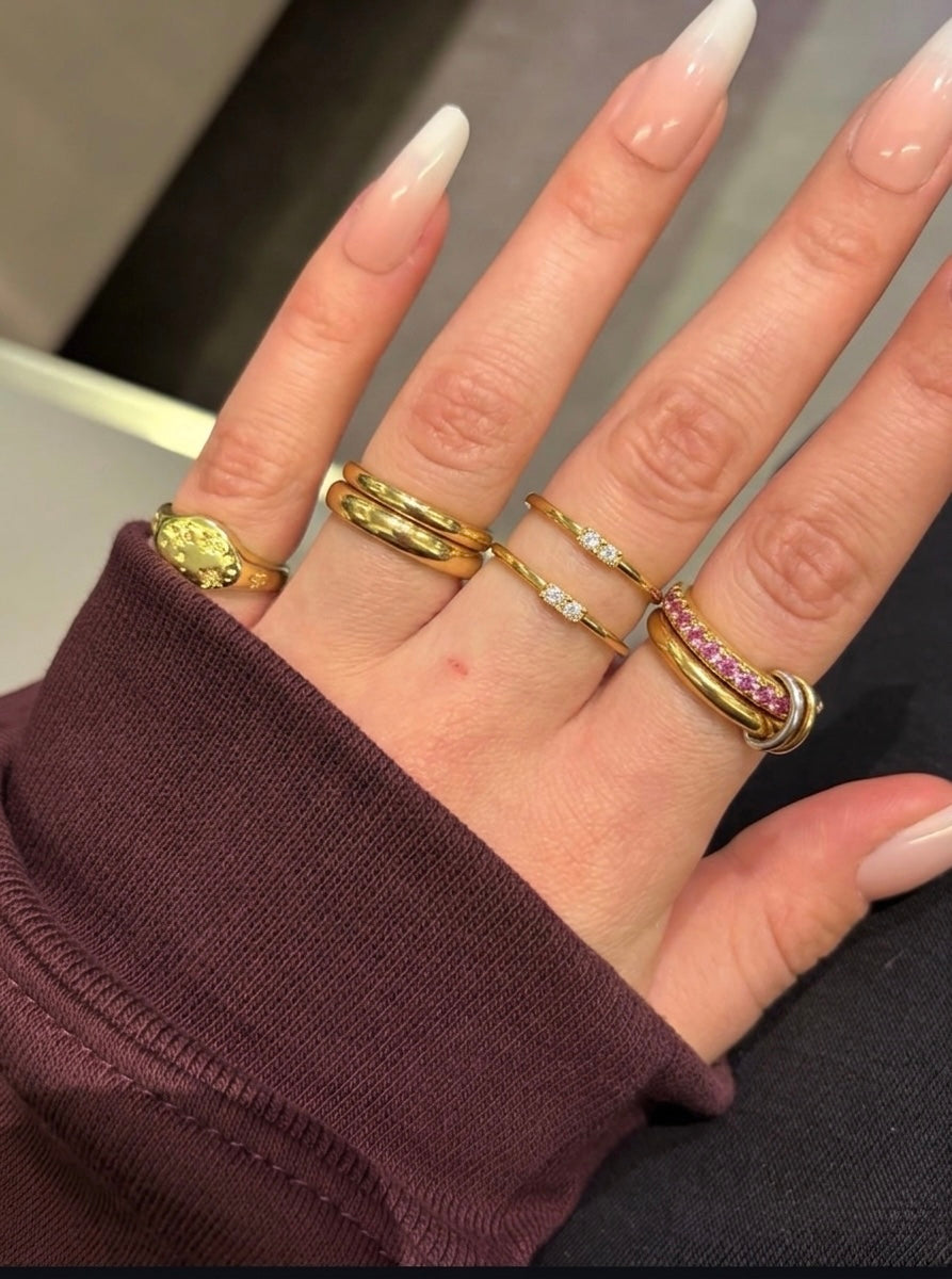 Duo Sapphire Stacking Ring