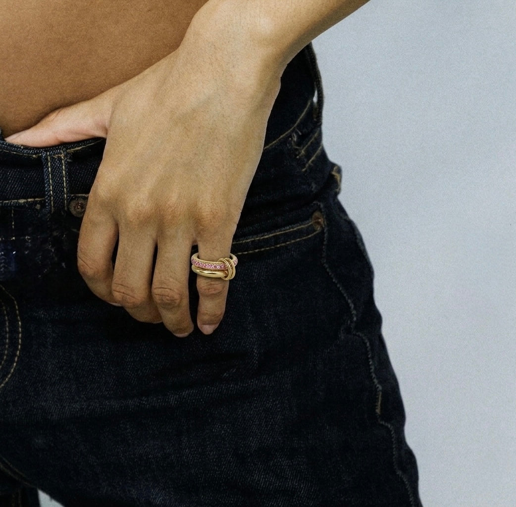 Pink stack ring