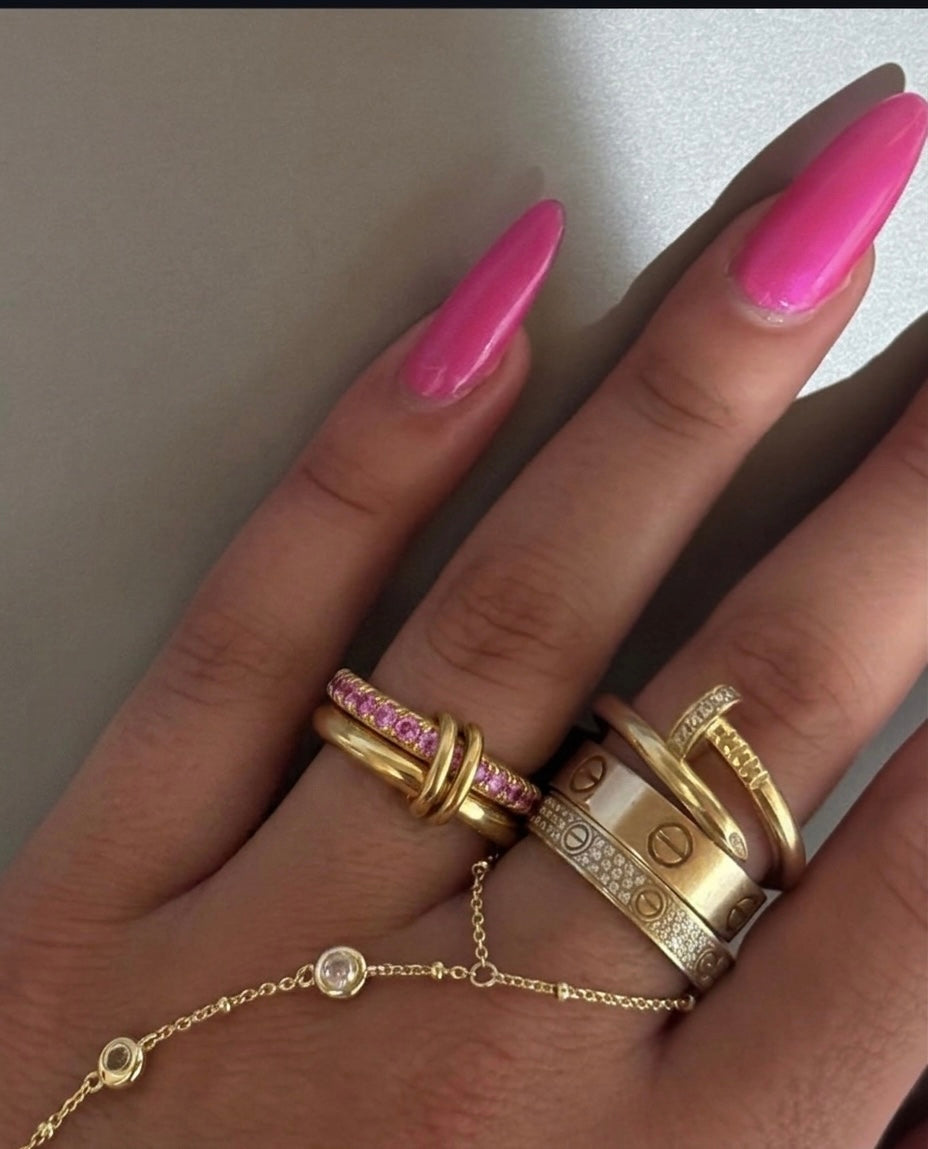 Pink stack ring