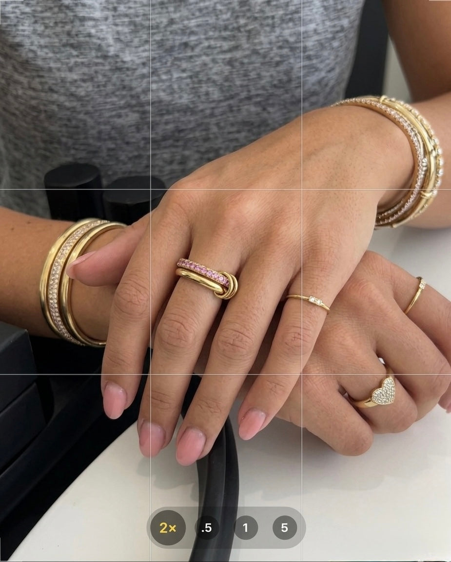 Duo Sapphire Stacking Ring